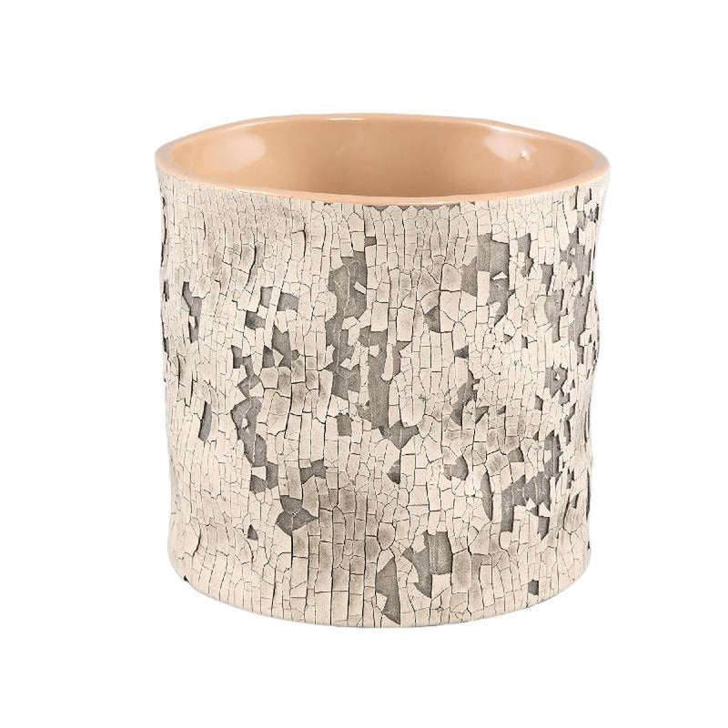 PTMD Bloempot Millay - 17x17x16 cm - Keramiek - Beige