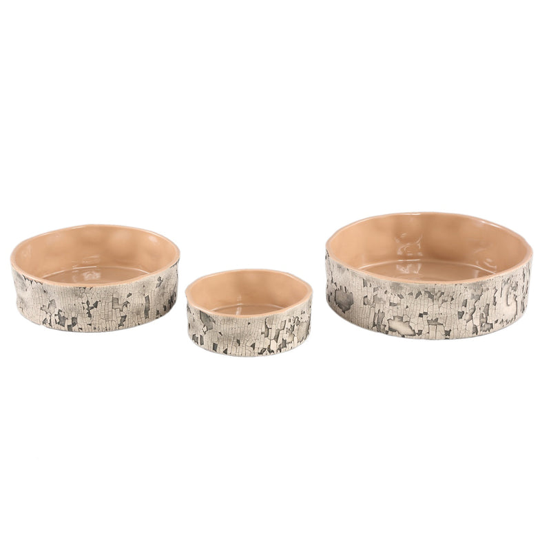 PTMD Schaal Millay - 25x25x7 cm - Keramiek - Beige
