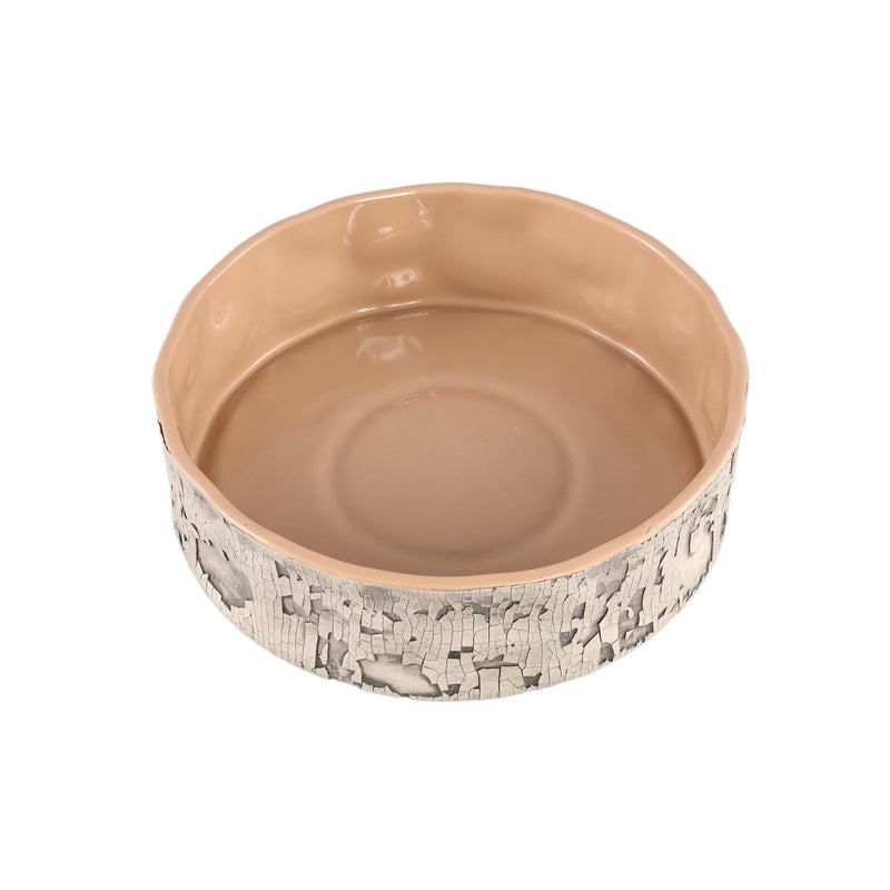 PTMD Schaal Millay - 25x25x7 cm - Keramiek - Beige