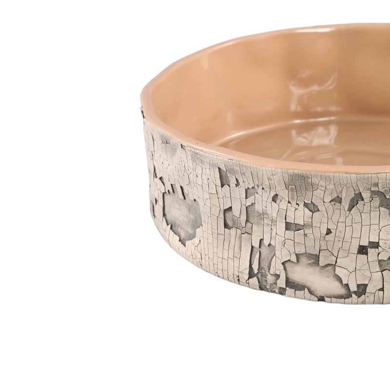 PTMD Schaal Millay - 25x25x7 cm - Keramiek - Beige