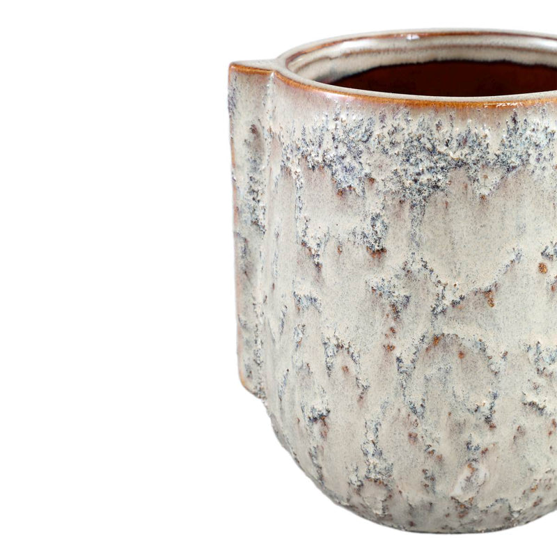 PTMD Bloempot Loiky - 17x15x19 cm - Keramiek - Creme