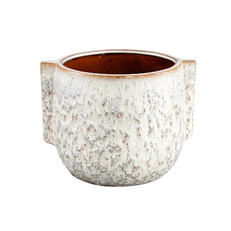 PTMD Bloempot Loiky - 21x19x16 cm - Keramiek - Creme