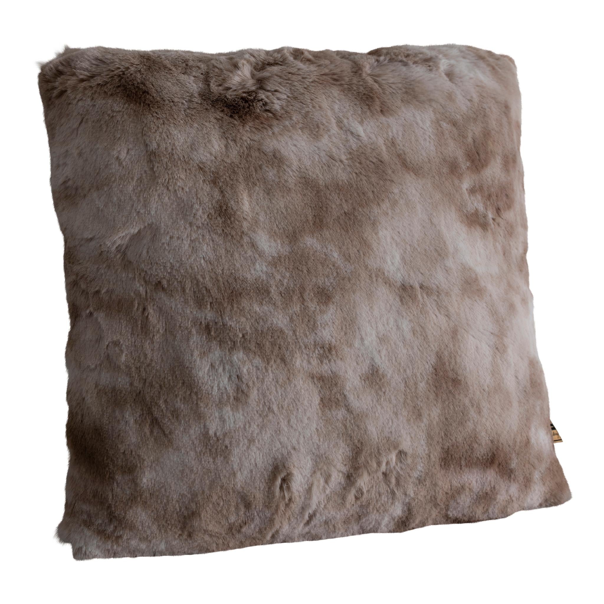 PTMD Linde Sierkussen - 45 x 10 x 45 cm - Fluweel - Bruin