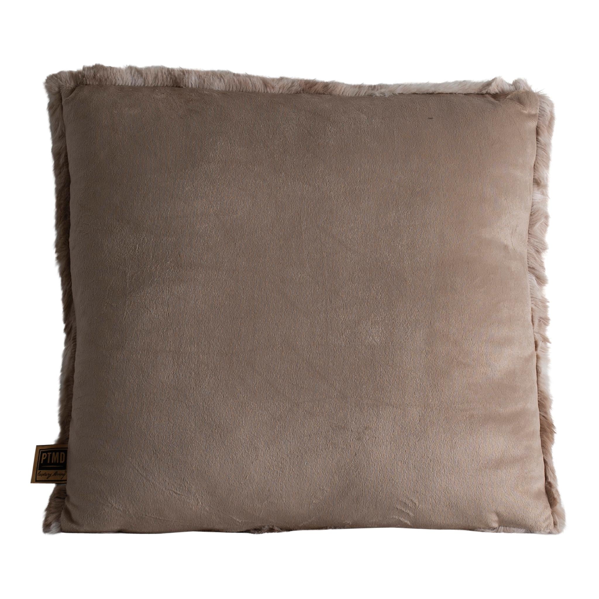 PTMD Linde Sierkussen - 45 x 10 x 45 cm - Fluweel - Bruin