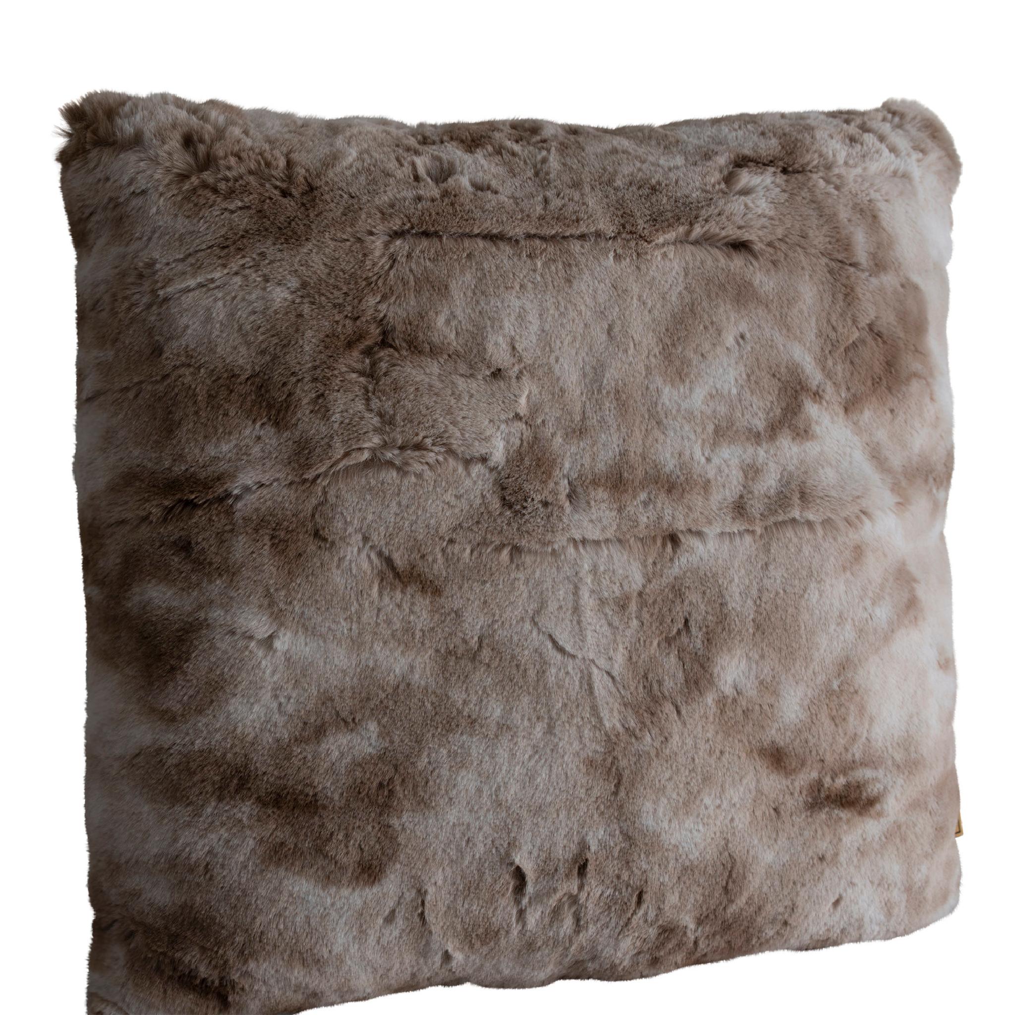 PTMD Linde Sierkussen - 60 x 10 x 60 cm - Fluweel - Bruin