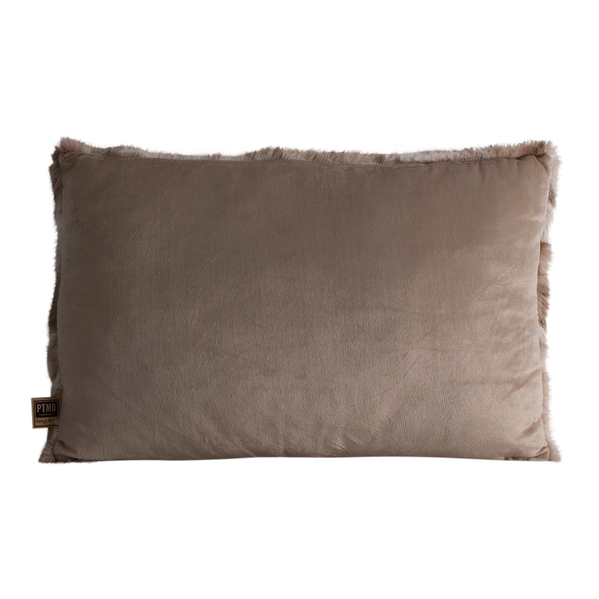 PTMD Linde Sierkussen - 40 x 10 x 60 cm - Fluweel - Bruin