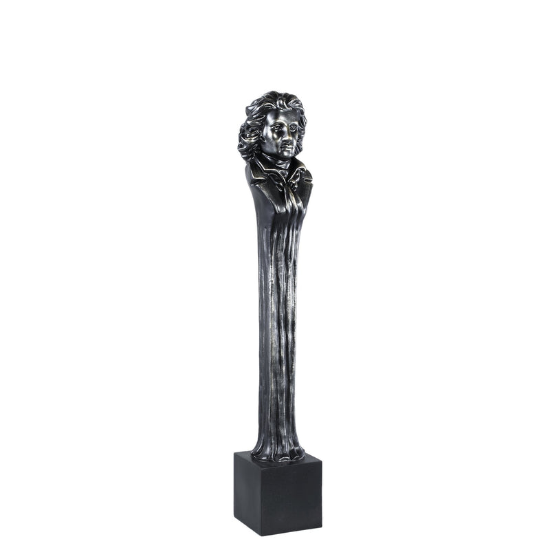 PTMD Deco Object Cesar Black - 18x18x100 cm - Polyester - Zwart