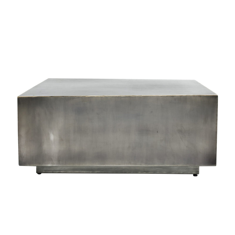 PTMD Salontafel Irvy Nickle - 81x81x35 cm - Ijzer - Goud
