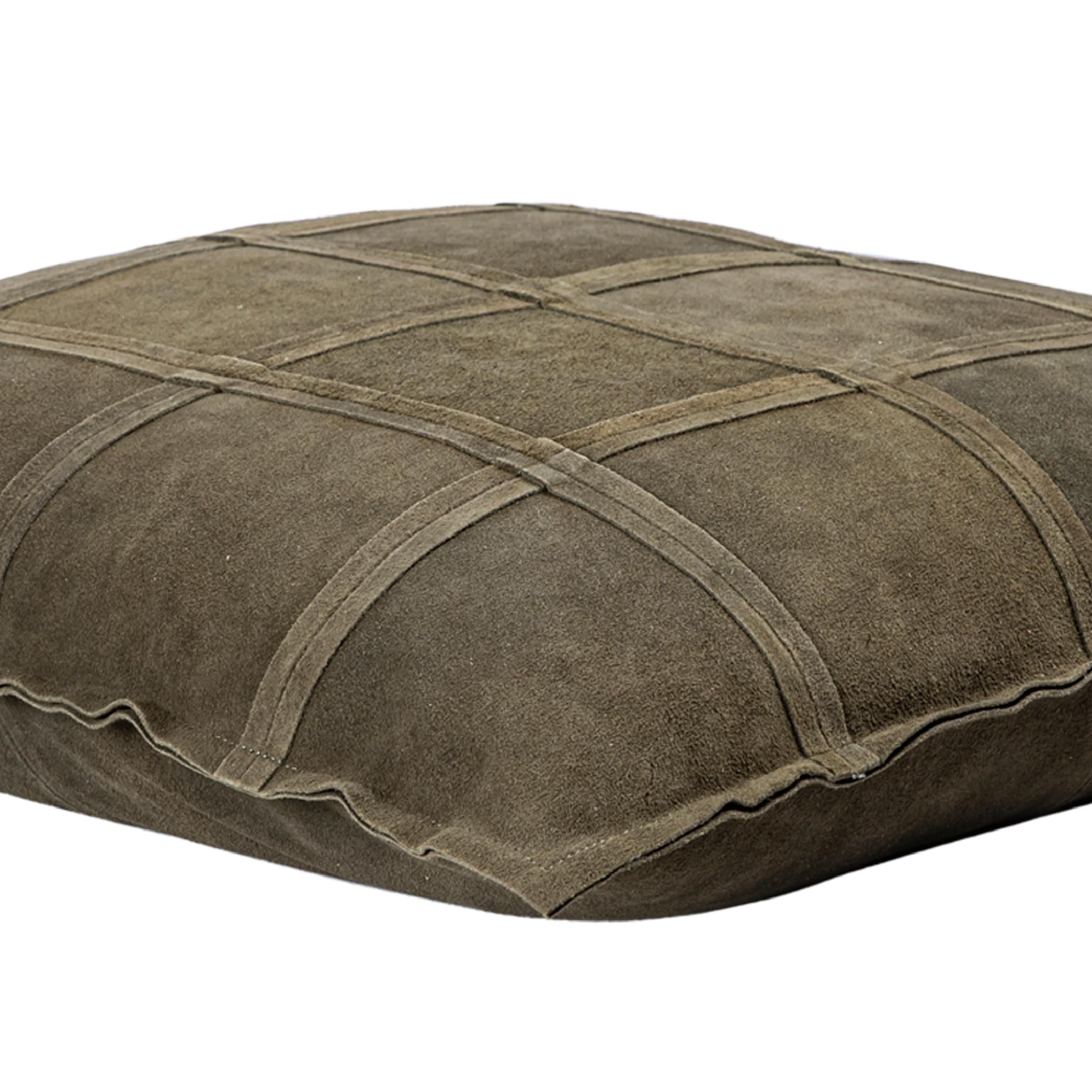 PTMD Sierkussen Cobie - 60x8x60 cm - Suede - Groen