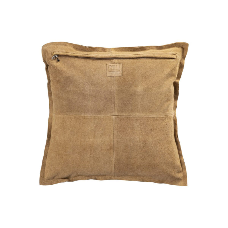 PTMD Sierkussen Cobie - 45x8x45 cm - Suede - Bruin