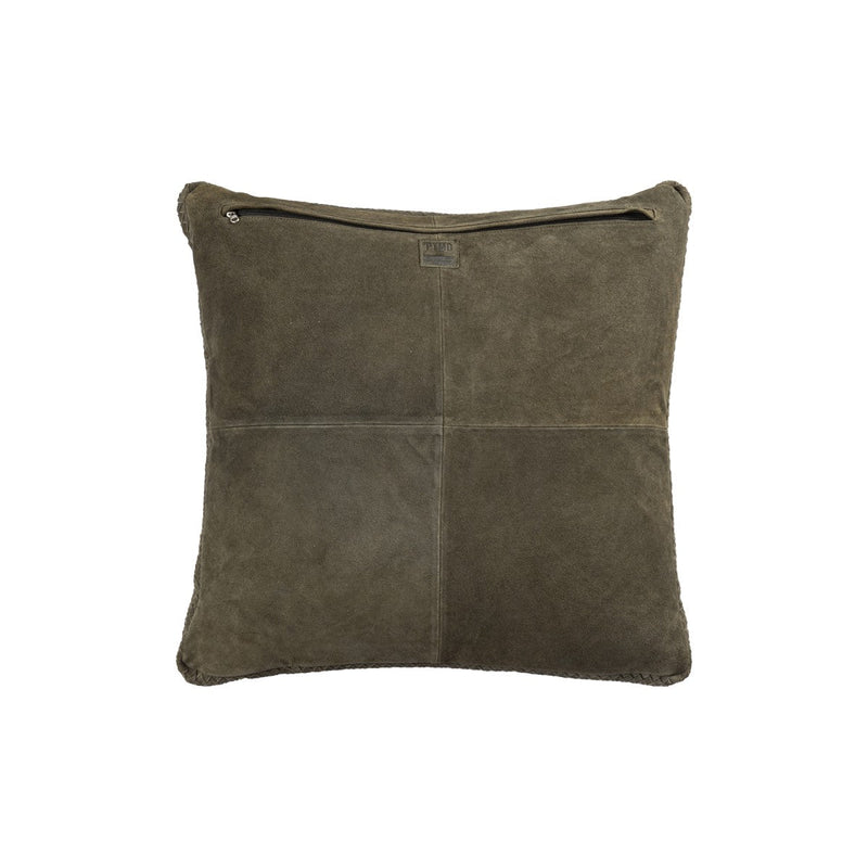 PTMD Sierkussen Suky - 60x8x60 cm - Suede - Groen