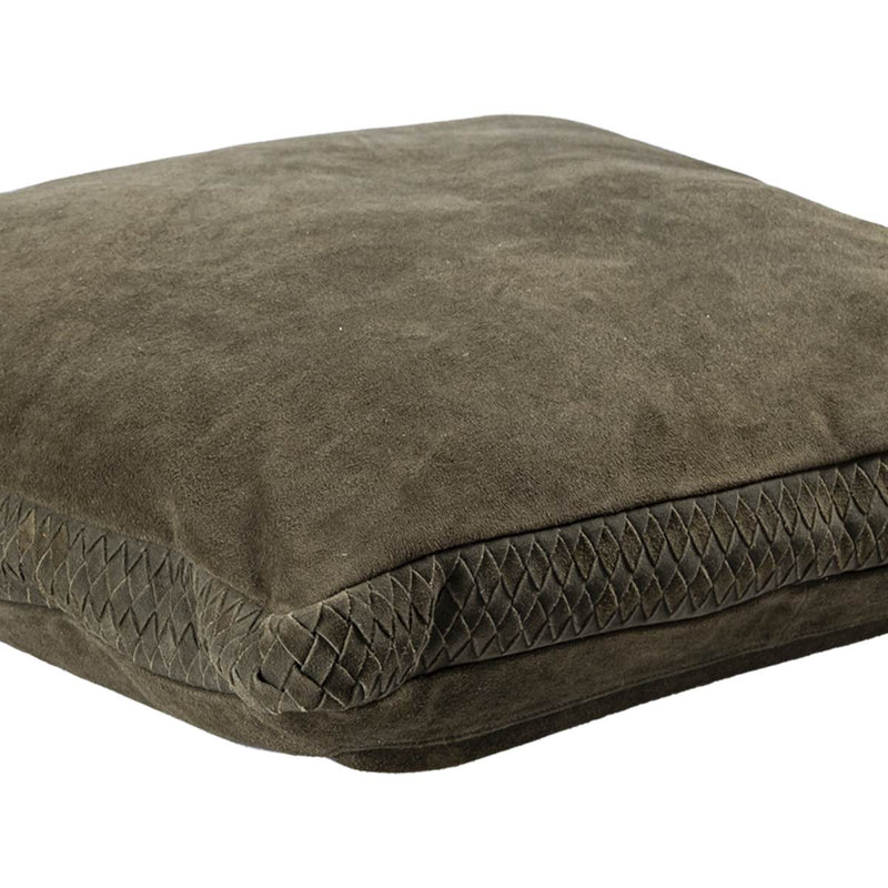 PTMD Sierkussen Suky - 60x8x60 cm - Suede - Groen