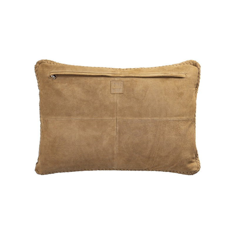 PTMD Sierkussen Suky - 60x8x40 cm - Suede - Bruin