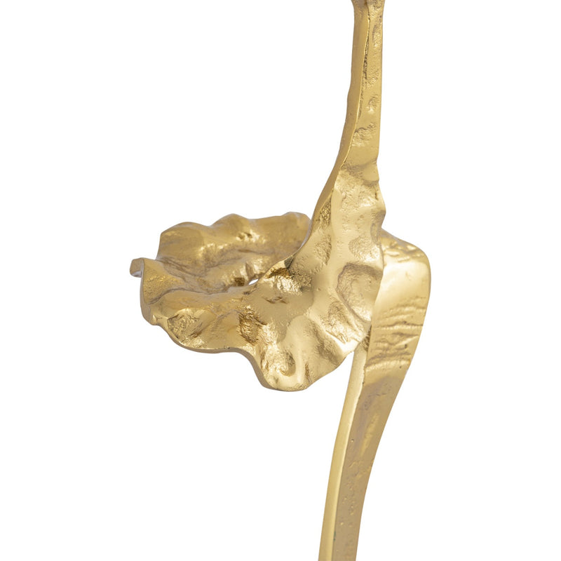 PTMD Decoratieve object Zwaan Yobie - 15x12x51 cm - Aluminium - Zwart