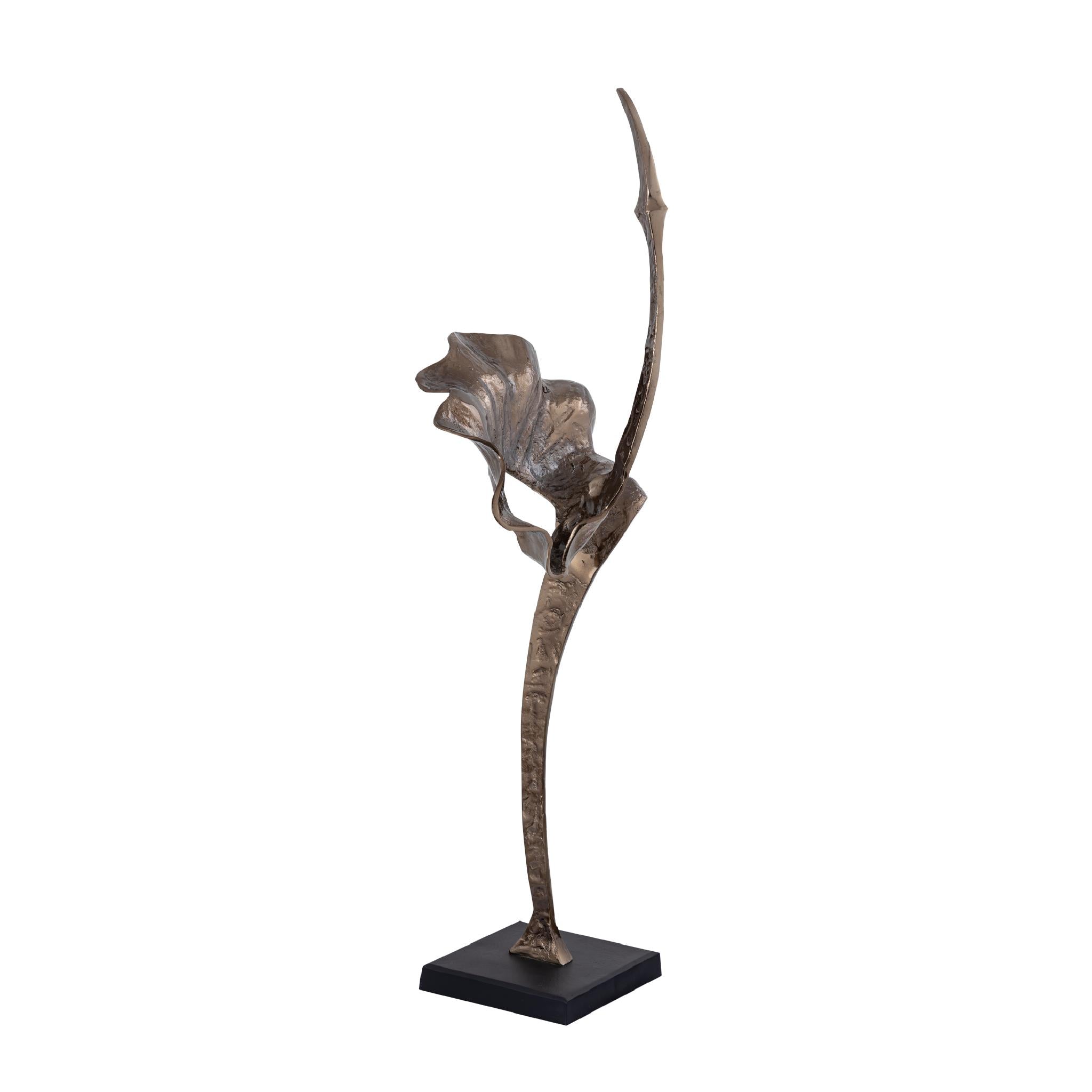 PTMD Deco Object Yobie - 48x34x124 cm - Aluminium - Zwart