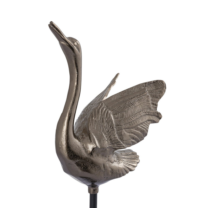 PTMD Zwaan Joycee - 18x20x60 cm - Aluminium - Messing