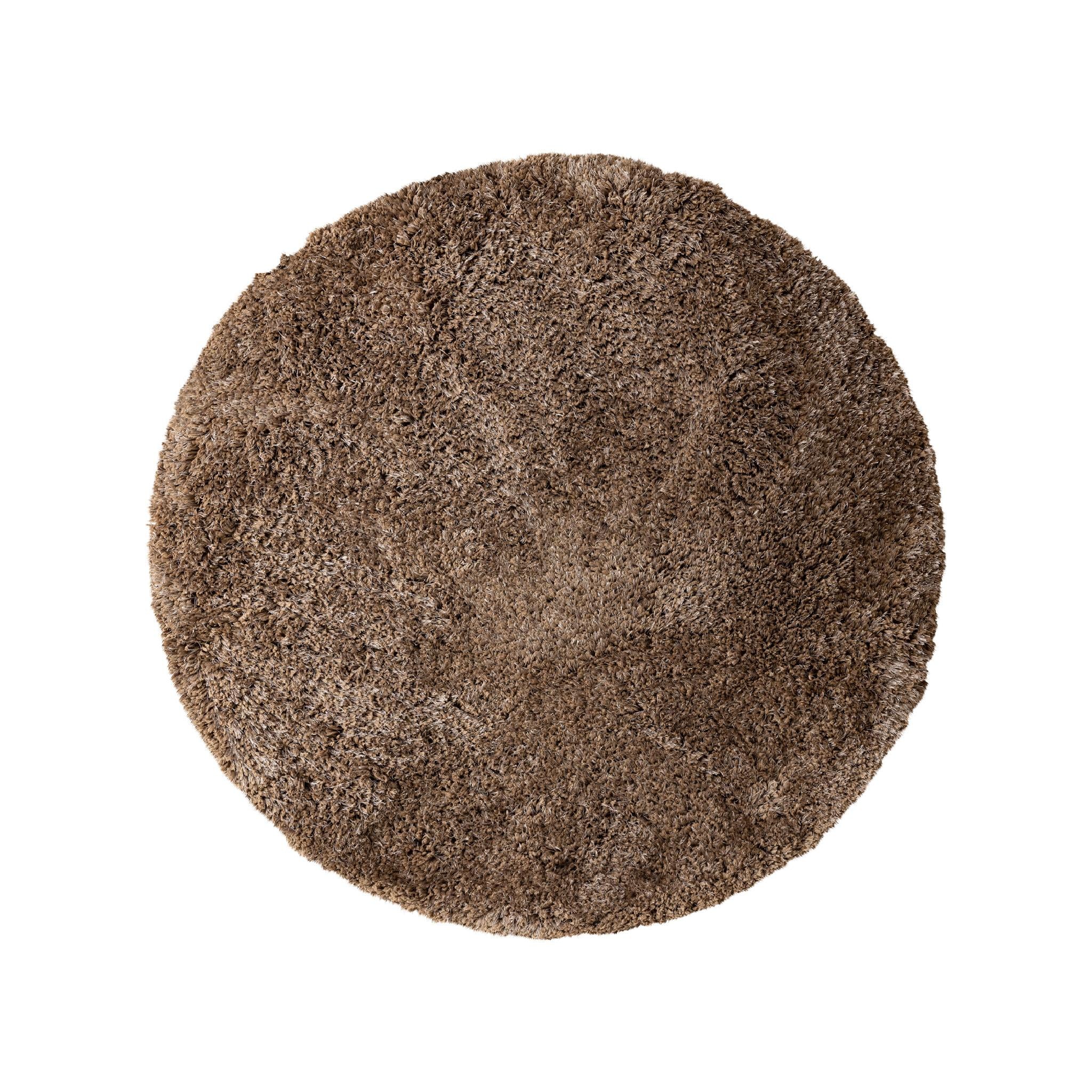 PTMD Tapijt Jups - 160x160x1 cm - Polyetheen - Bruin