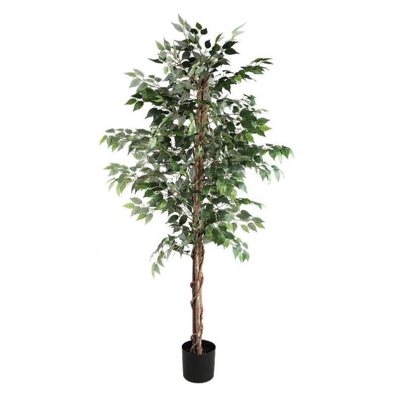 PTMD Kunstplant Tree - 120x100x190 cm - Plastic - Zwart