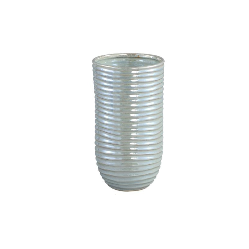 PTMD Bloempot Ryll - 15x15x28 cm - Keramiek - Parel