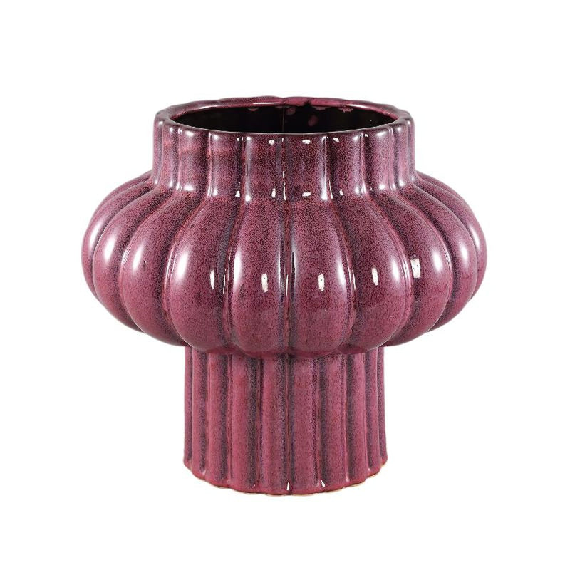PTMD Bloempot Sannee - 34x34x30 cm - Keramiek - Rood