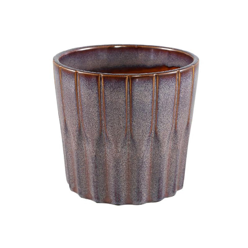 PTMD Bloempot Jasmijn - 17x17x16 cm - Keramiek - Paars