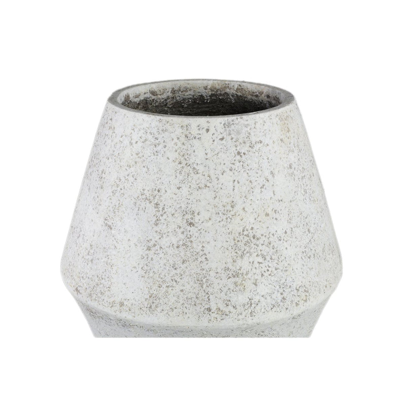 PTMD Bloempot Tink - 50x50x75 cm - Cement - Wit