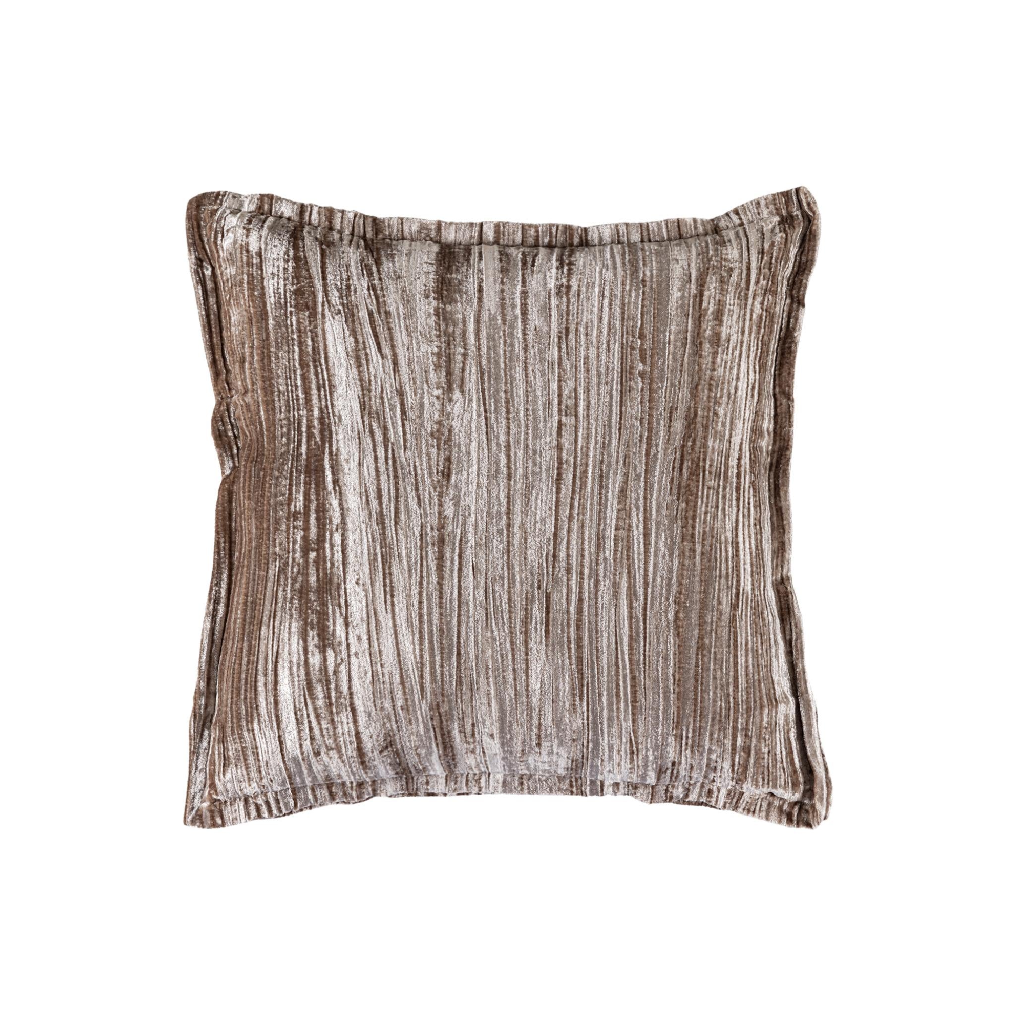 PTMD Senny Sierkussen - 60x3x60 cm - Fluweel - Beige