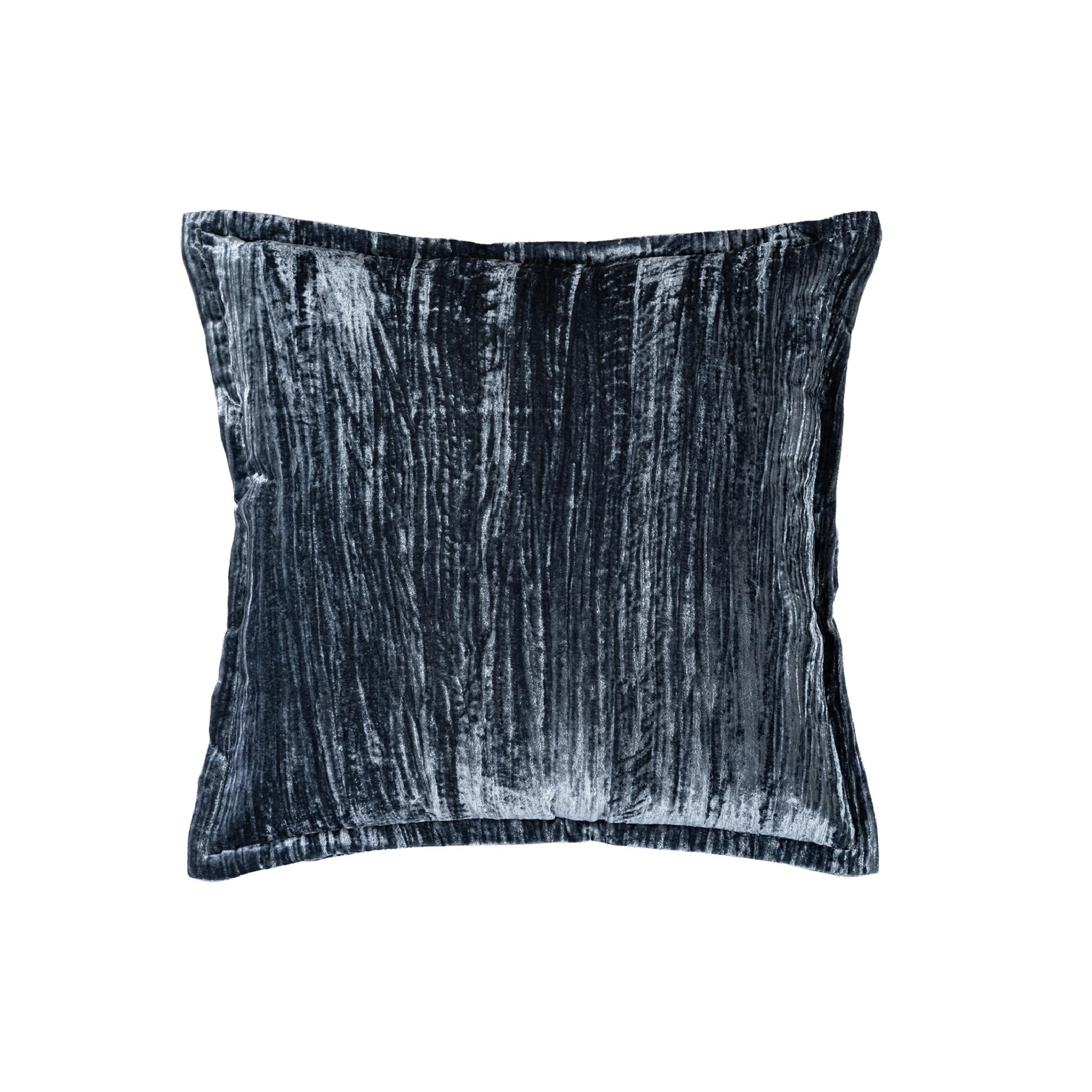 PTMD Senny Sierkussen - 60x3x60 cm - Fluweel - Blauw