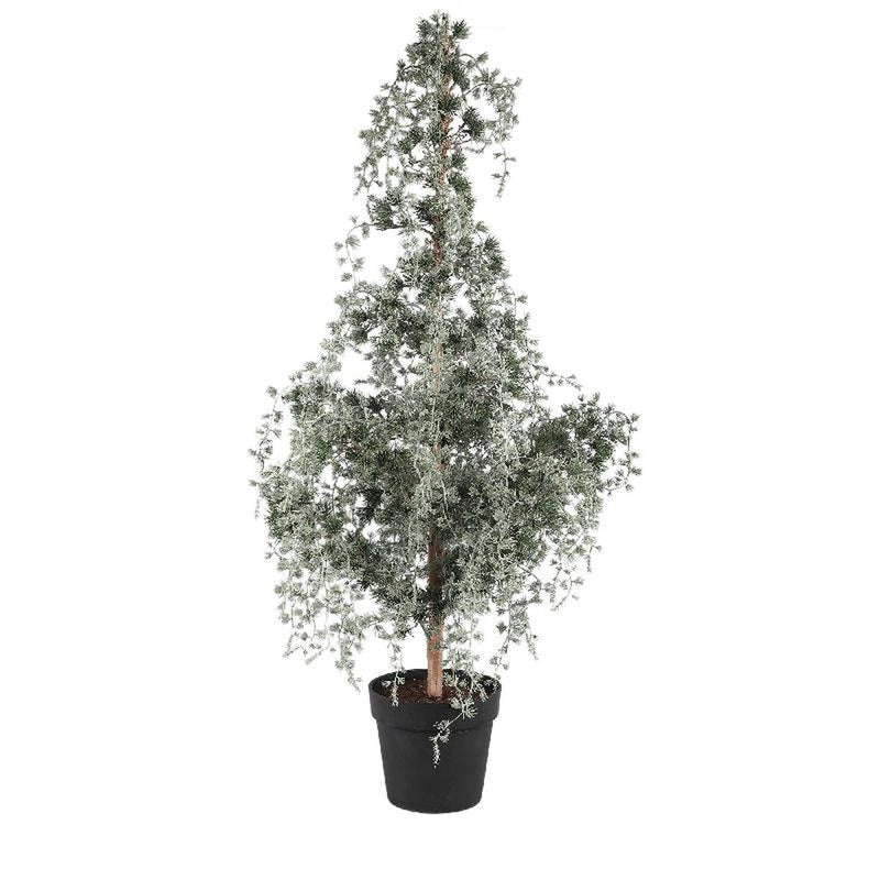 PTMD Kerstversiering Boom Ellice - 50x50x120cm - Imitatie Bont - Groen
