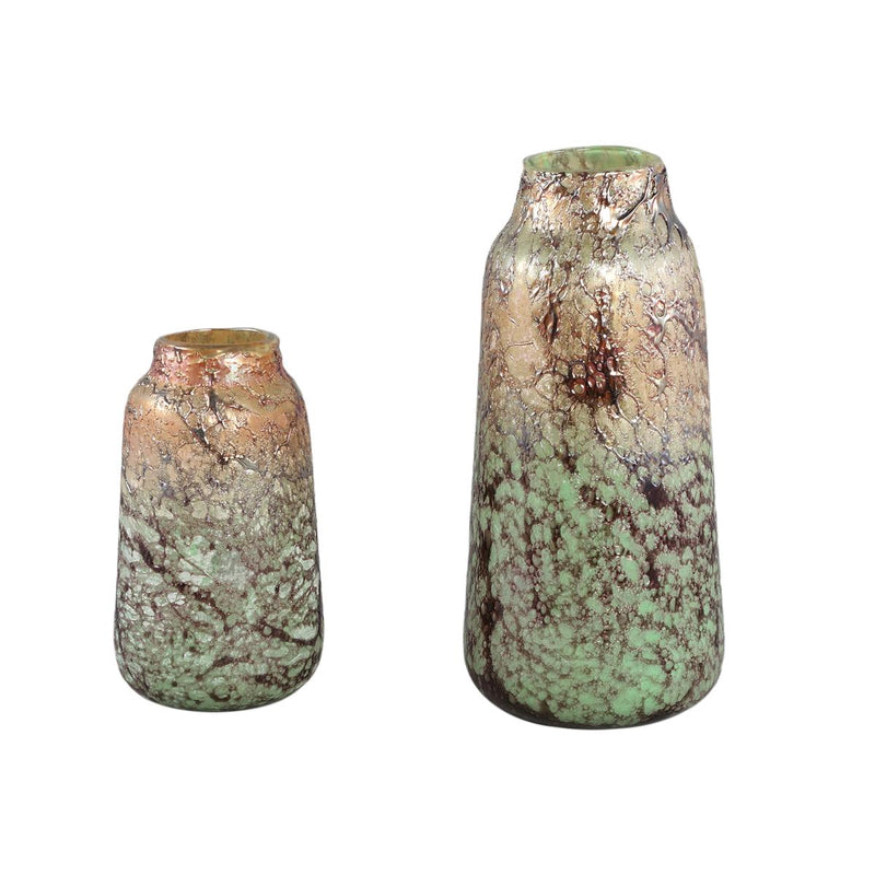 PTMD Vaas Frances - 13x13x23 cm - Glas - Goud