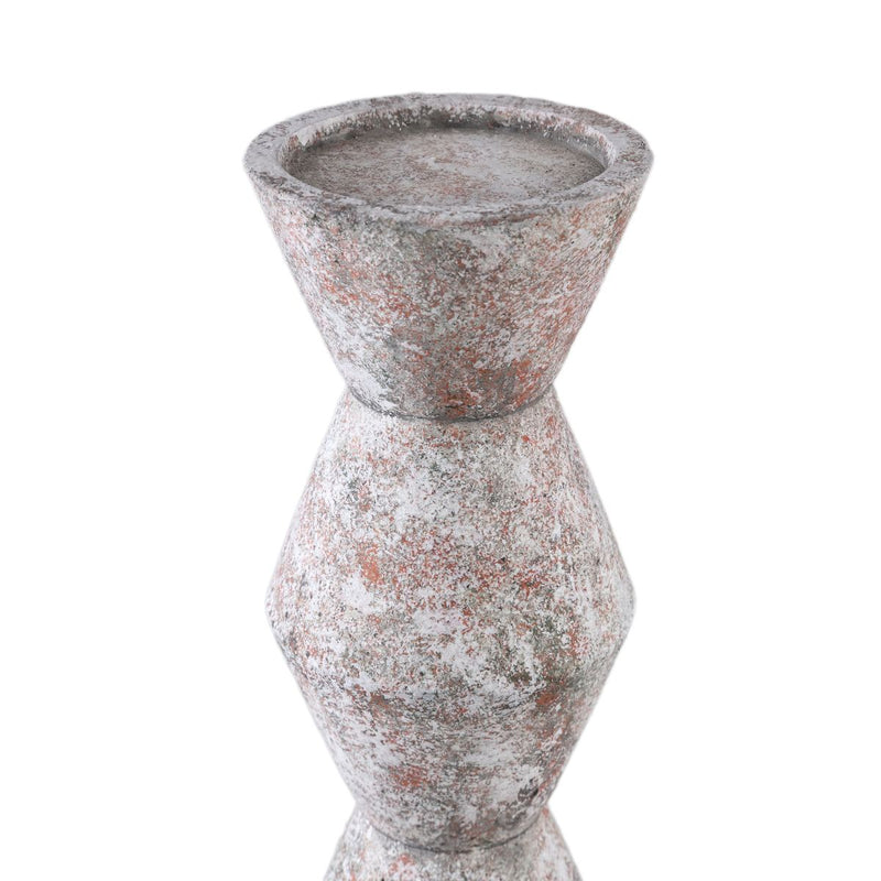 PTMD Kandelaar Zeya - 10x10x50 cm - Cement - Grijs