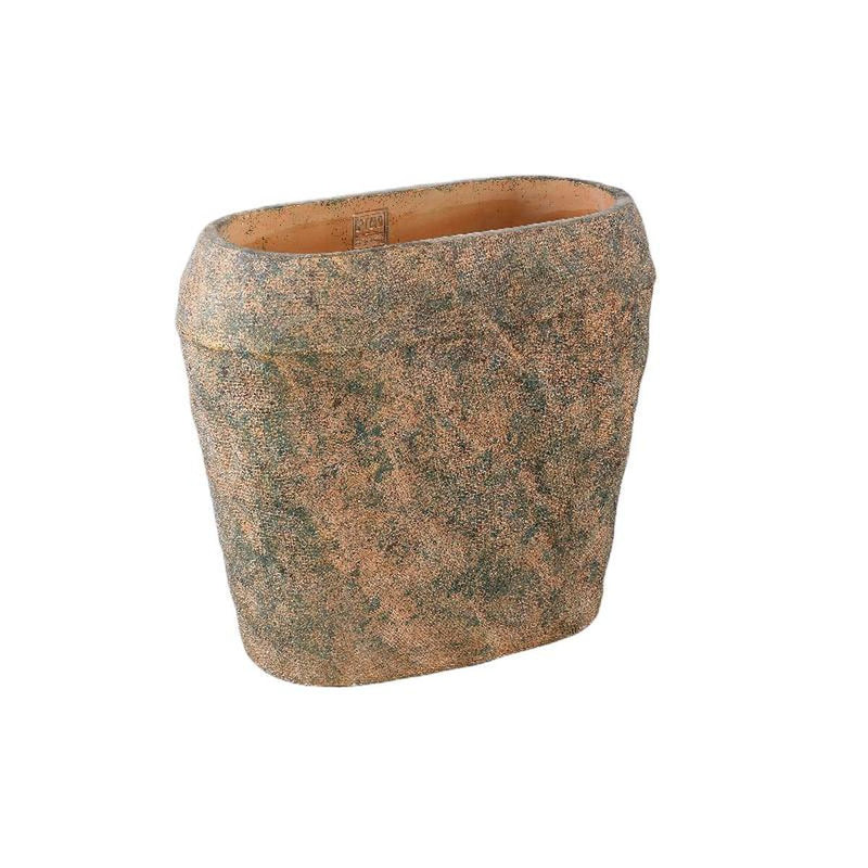 PTMD Bloempot Lourdes - 40x20x36 cm - Cement - Groen