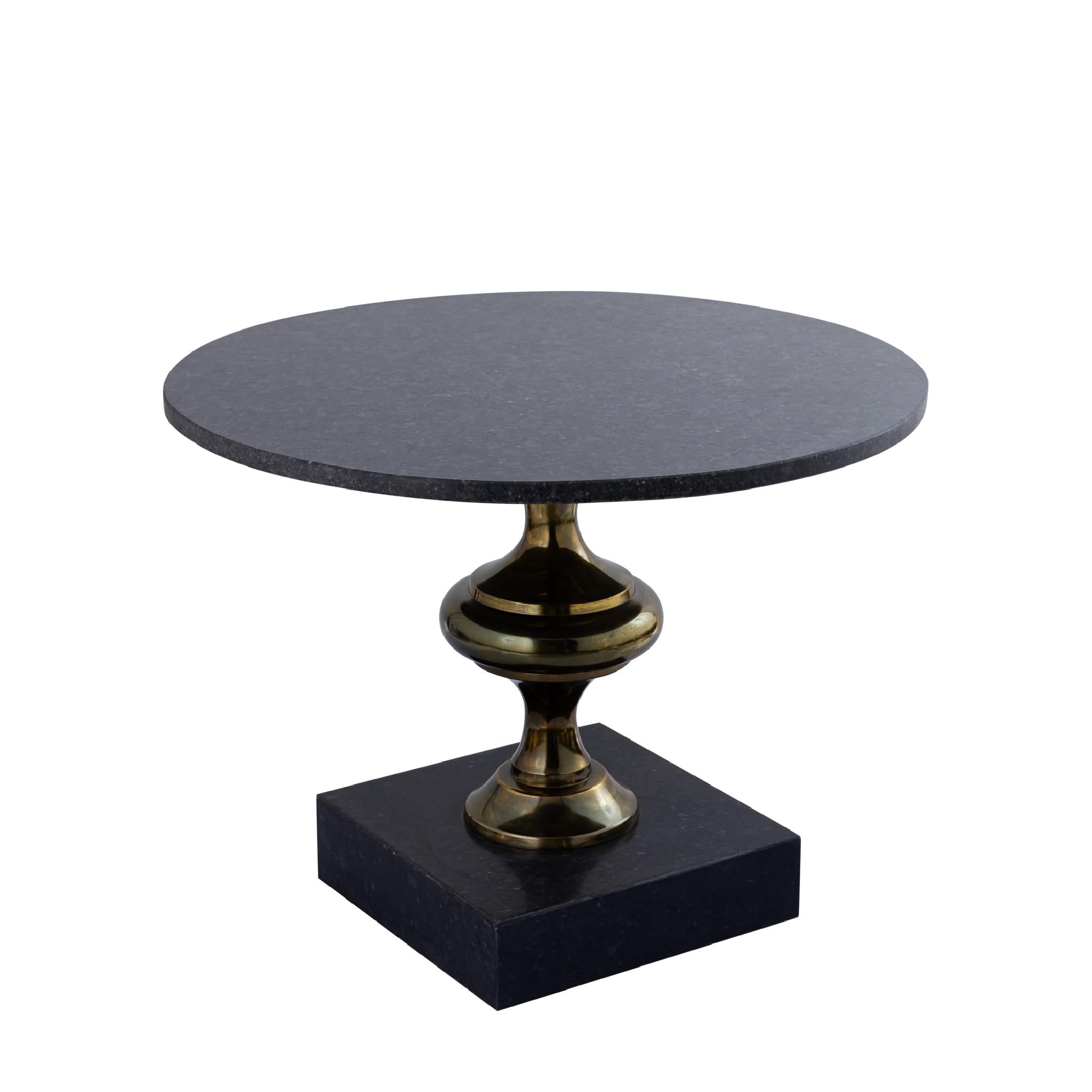 PTMD Alano Salontafel - 61x61x44 cm - Marmer - Zwart