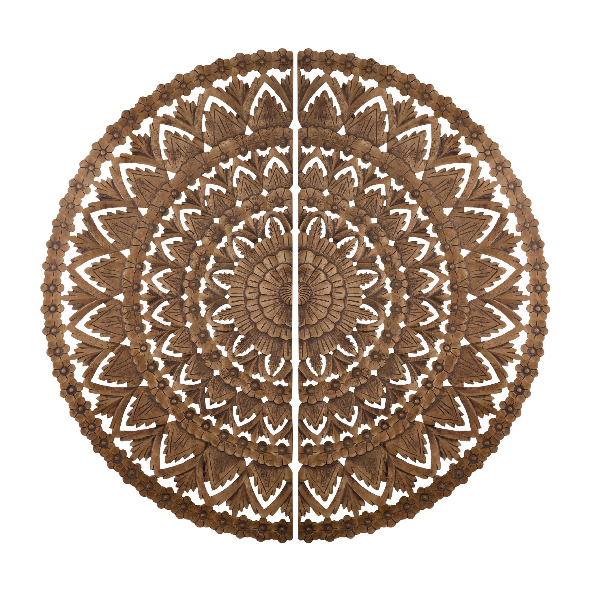 PTMD Wandpaneel Willian - 180x1x180 cm - MDF - Bruin