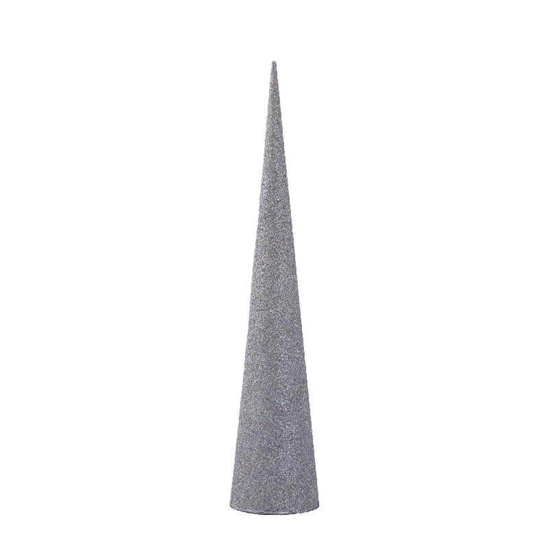 PTMD Kerstversiering Boom Tahani - 15x15x76 cm - Ijzer - Zilver