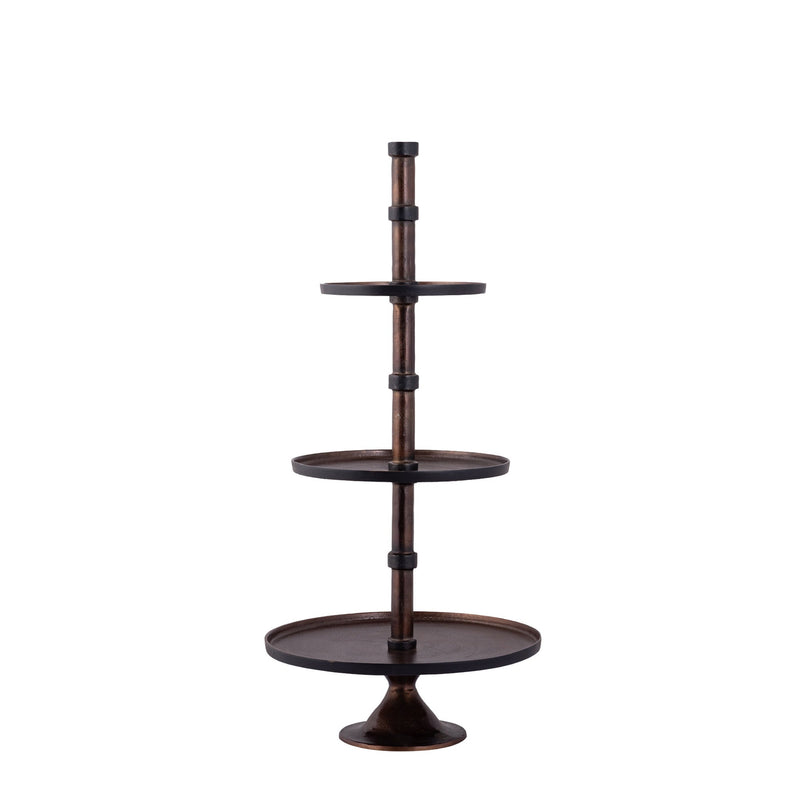 PTMD Etagere Glinda - 49x49x103 cm - Aluminium - Koper