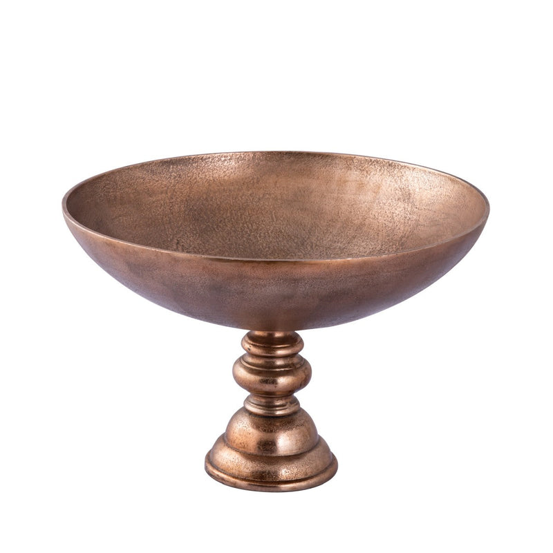 PTMD Schaal Norbert - 41x41x28 cm - Aluminium - Koper
