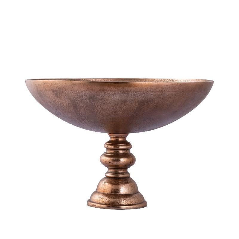 PTMD Schaal Norbert - 41x41x28 cm - Aluminium - Koper