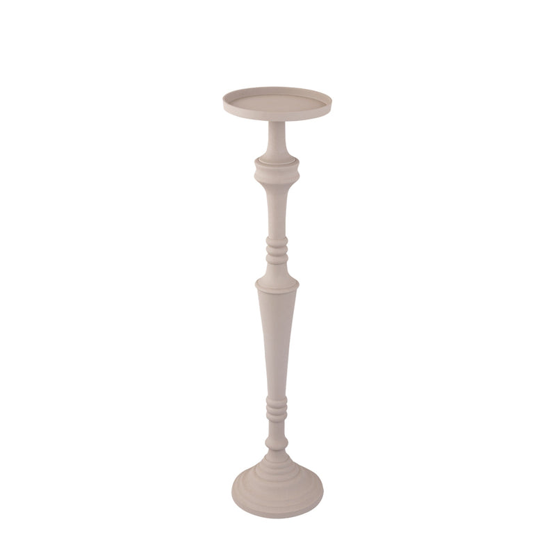 PTMD Kandelaar Helen - 21x21x86 cm - Aluminium - Beige