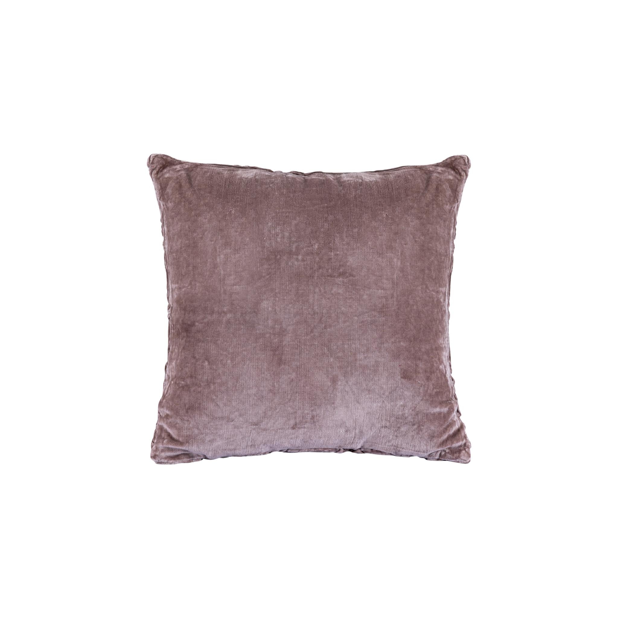 PTMD Sierkussen Nasim - 45x45x10 cm - Katoen - Roze