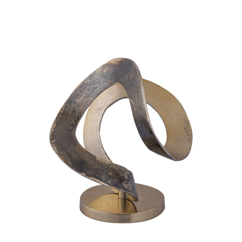 PTMD Deco object Ornament Hilda - 30x29x34 cm - Aluminium - Messing