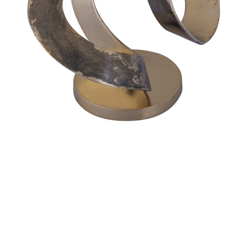 PTMD Deco object Ornament Hilda - 30x29x34 cm - Aluminium - Messing