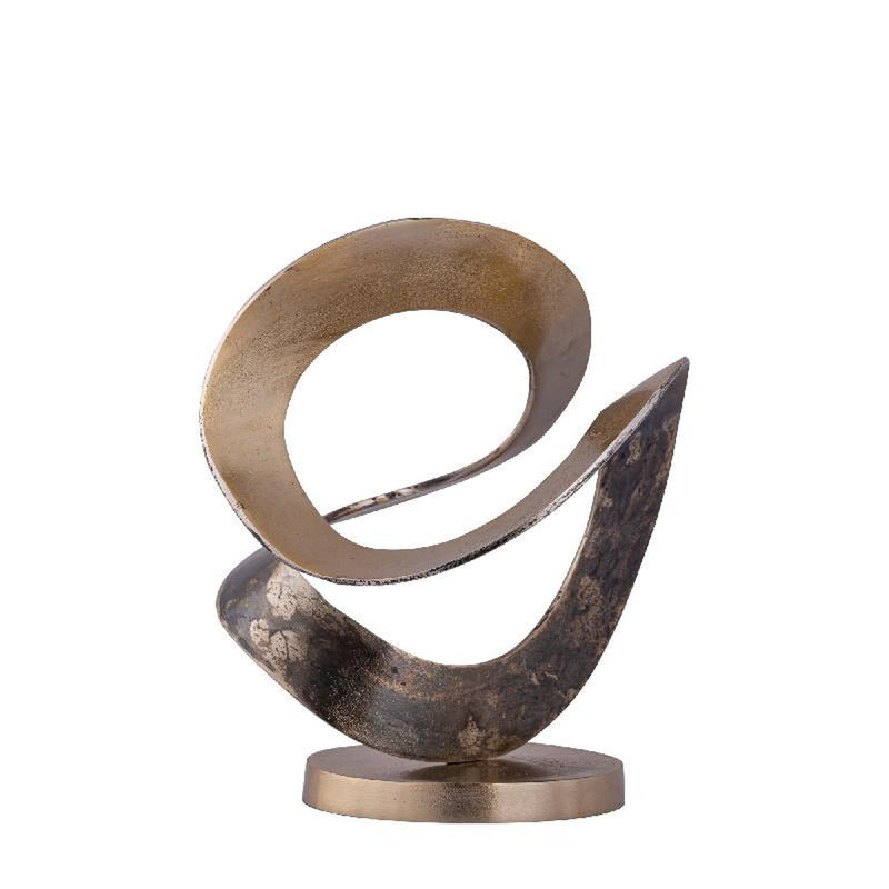PTMD Deco object Ornament Hilda - 30x29x34 cm - Aluminium - Messing