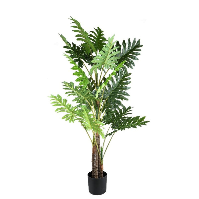 PTMD Kunstplant Philodendron - 80x65x170 cm - Plastic - Zwart