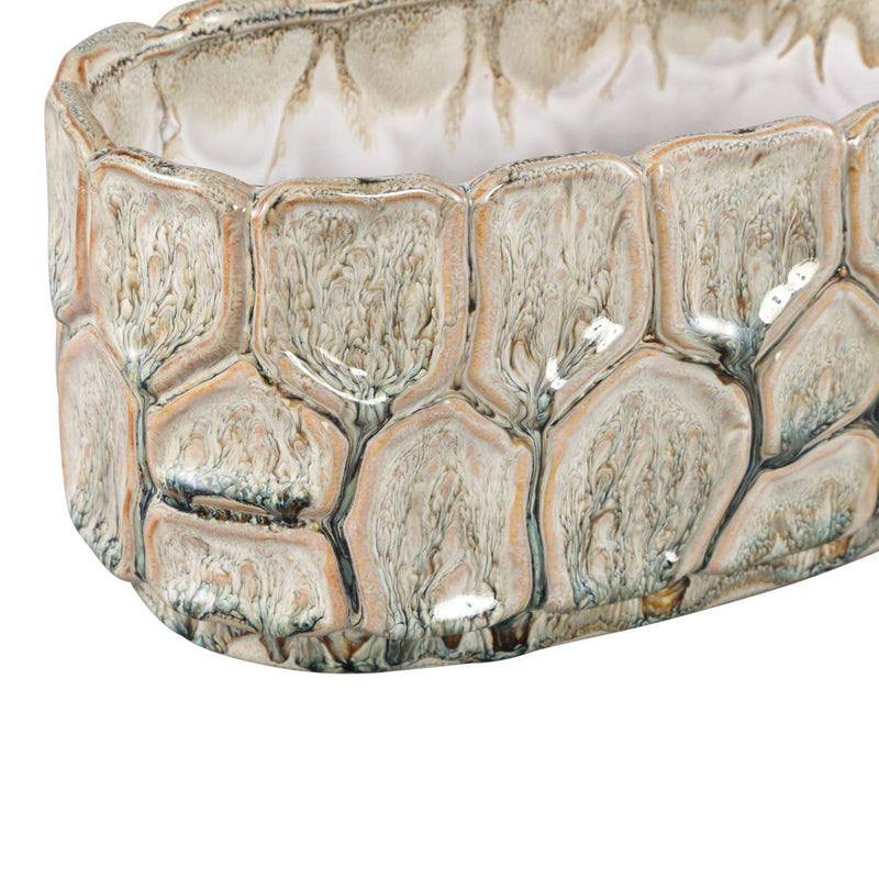 PTMD Bloempot Madge - 26x14x13 cm - Keramiek - Creme