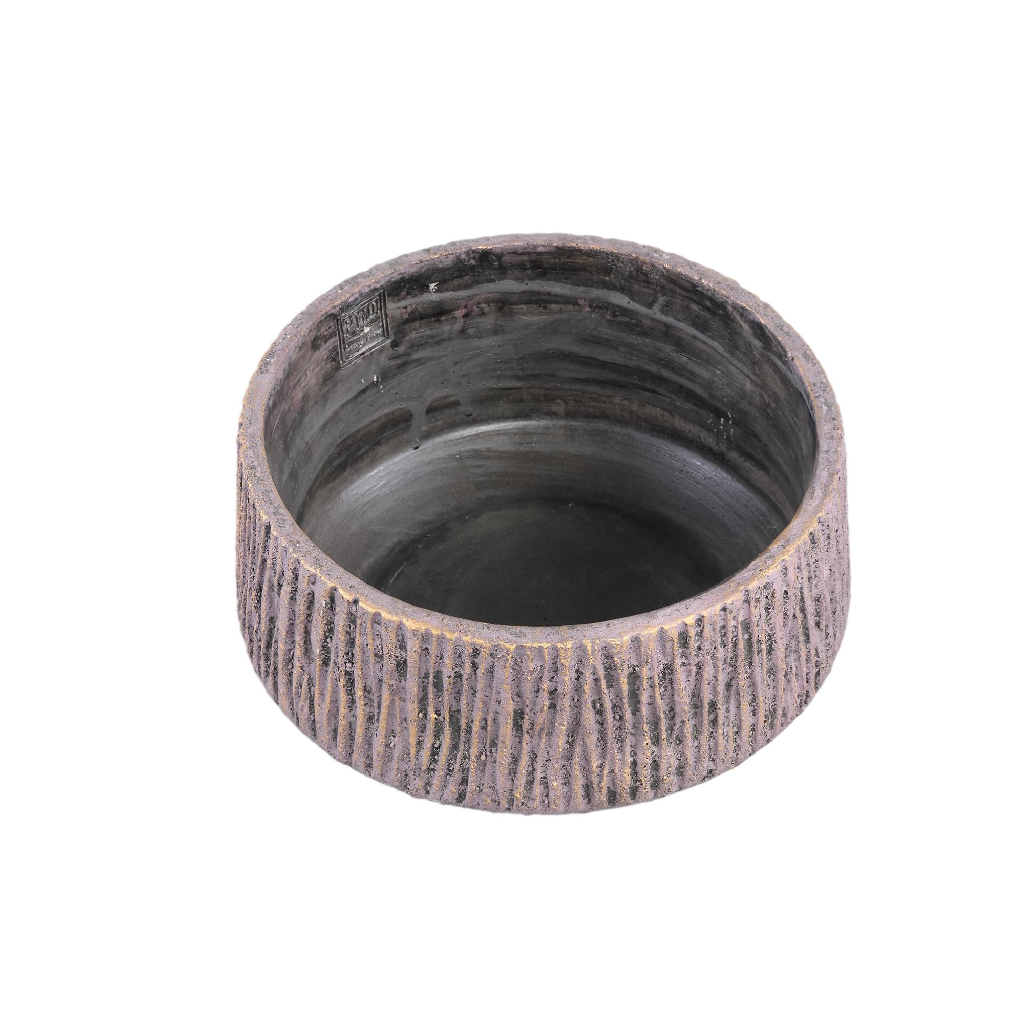 PTMD Holden Bloempot - 30x30x15 cm - Cement - Paars