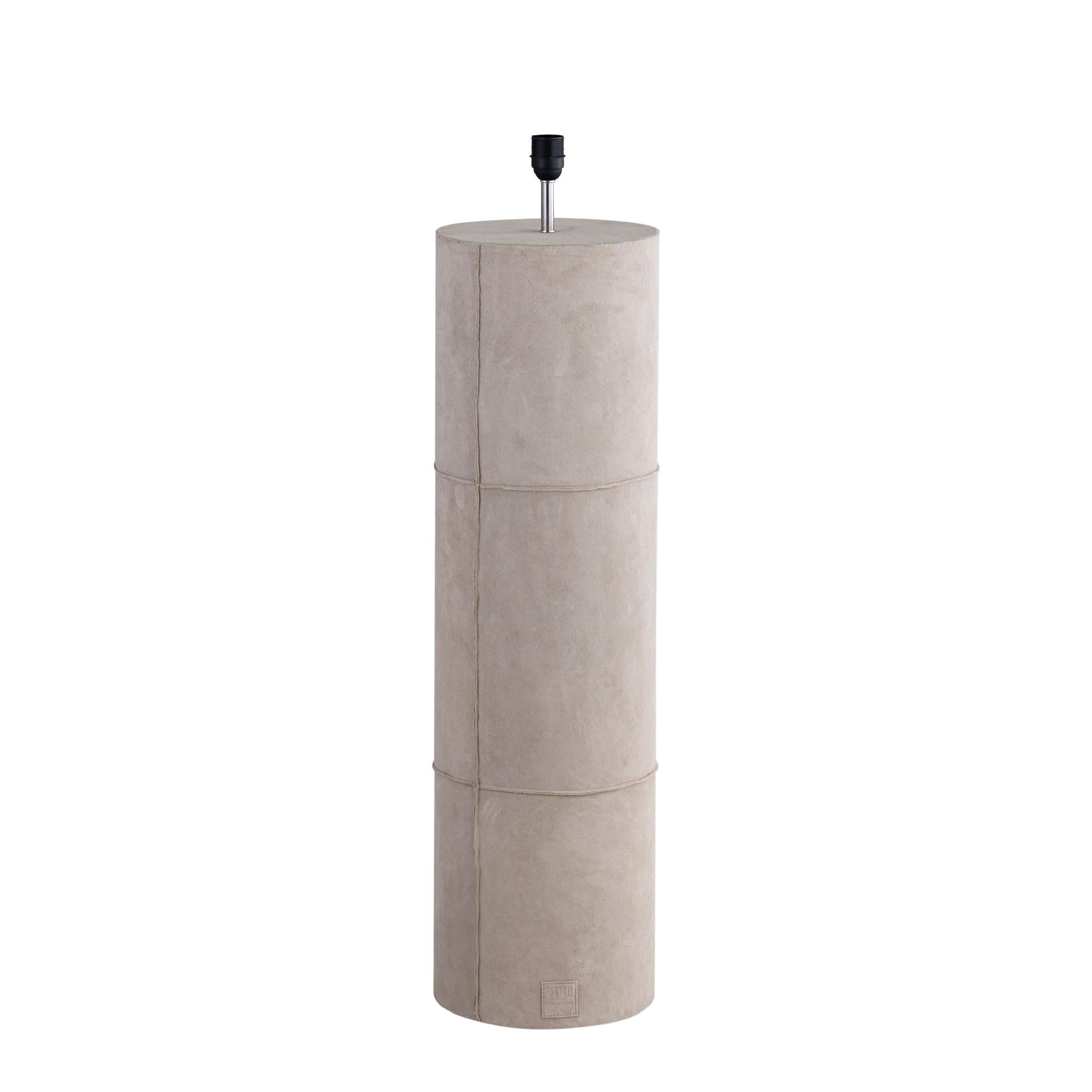 PTMD Staande lamp Joanne - 45x45x150 cm - Suede - Beige
