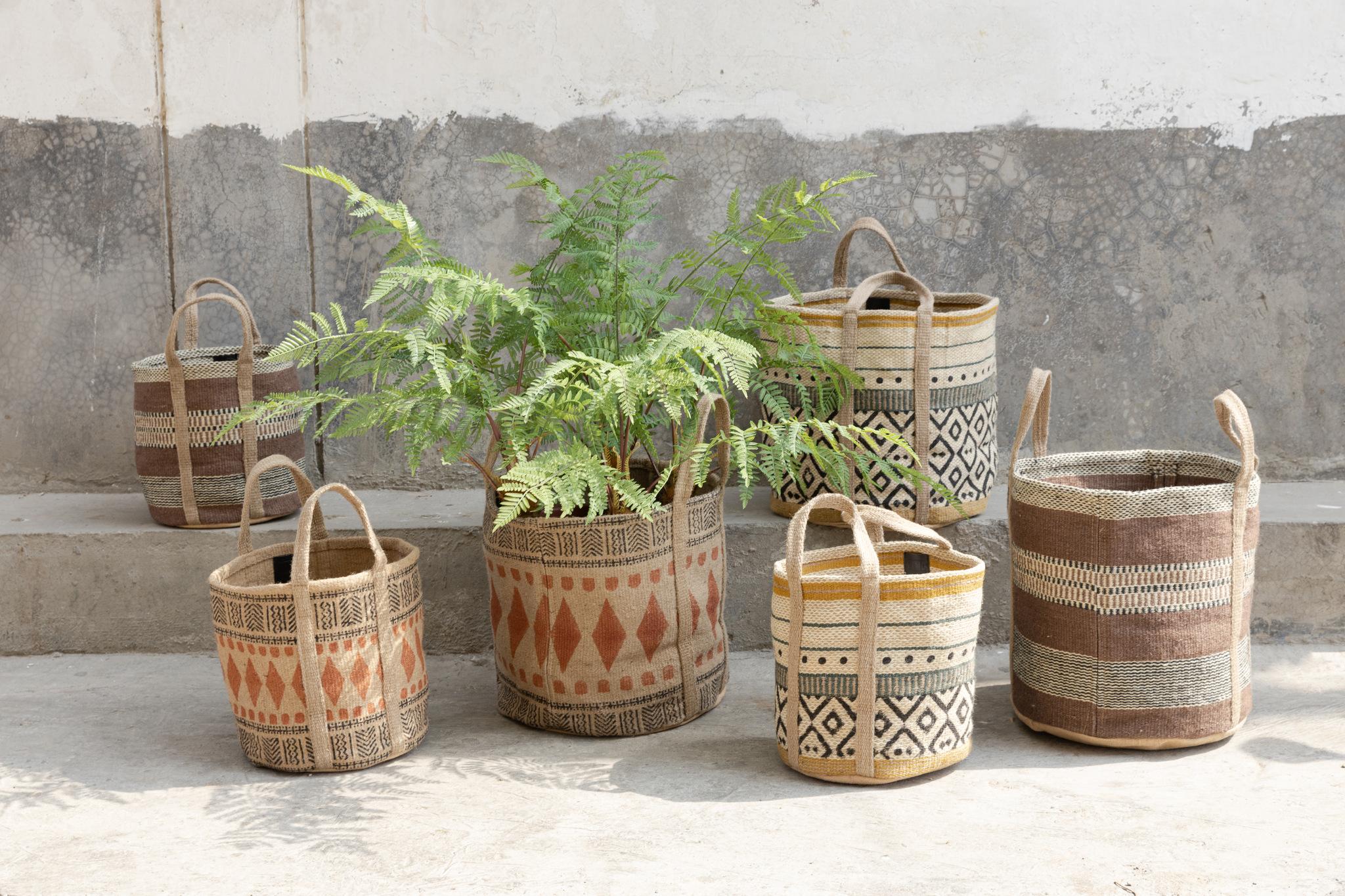 PTMD Mand Toccara - 40x40x60 cm - Jute - Bruin
