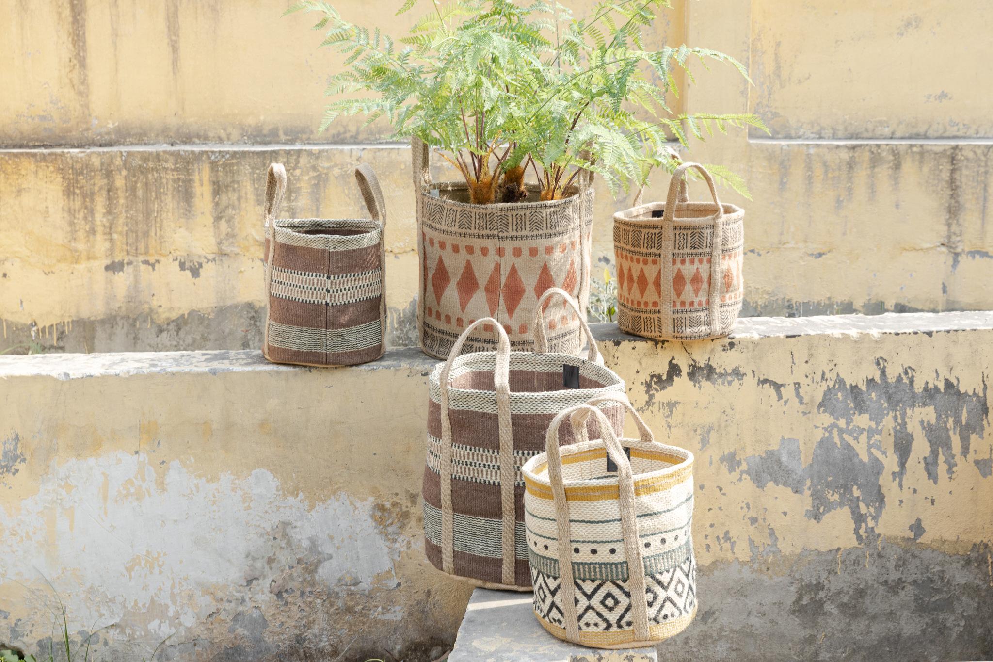 PTMD Mand Toccara - 40x40x60 cm - Jute - Bruin