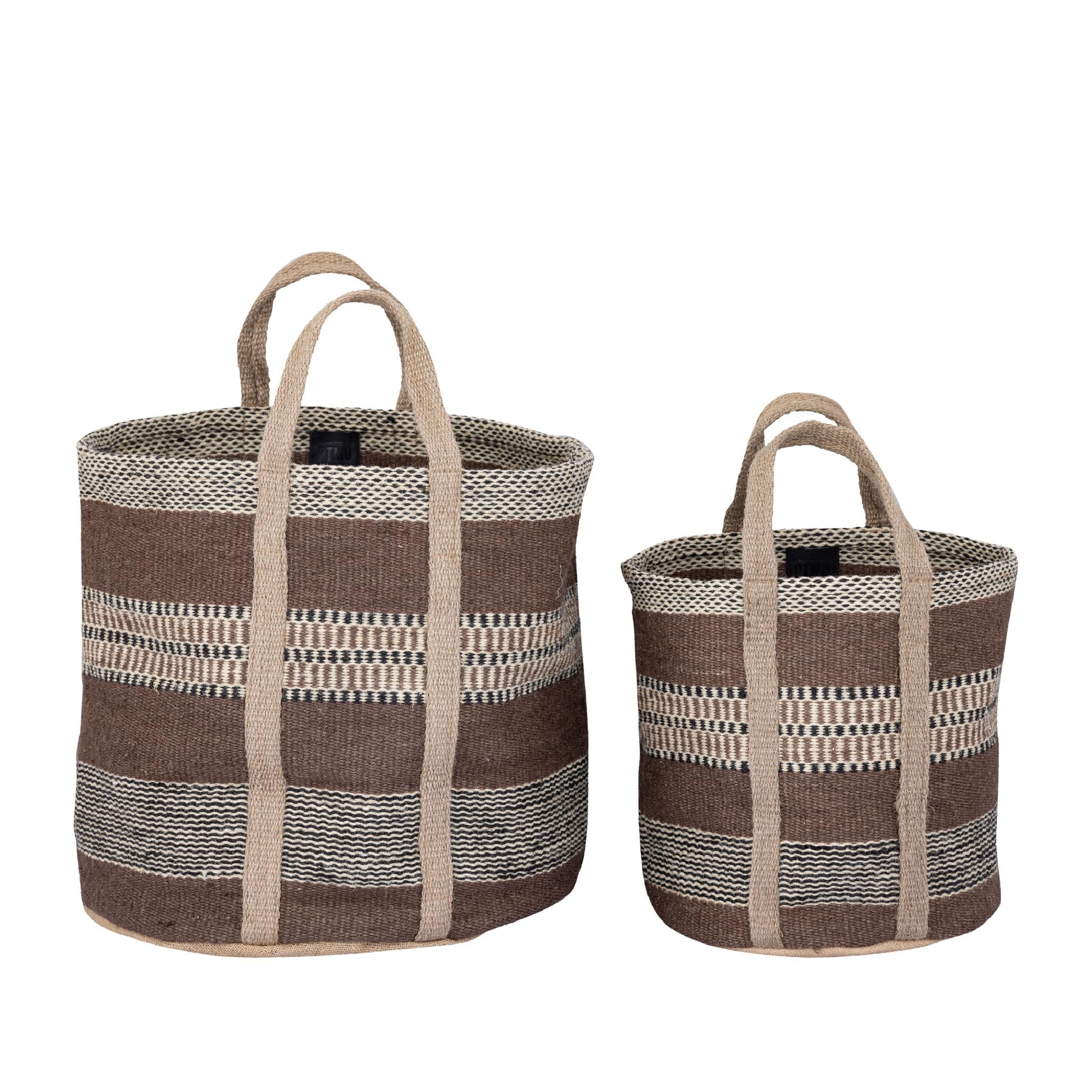 PTMD Mand Toccara - 40x40x60 cm - Jute - Bruin